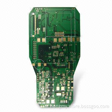 Multilayer PCB with 1.6mm Board Thickness, Immersion-gold Surface Finish and Matte Green Solder Mask